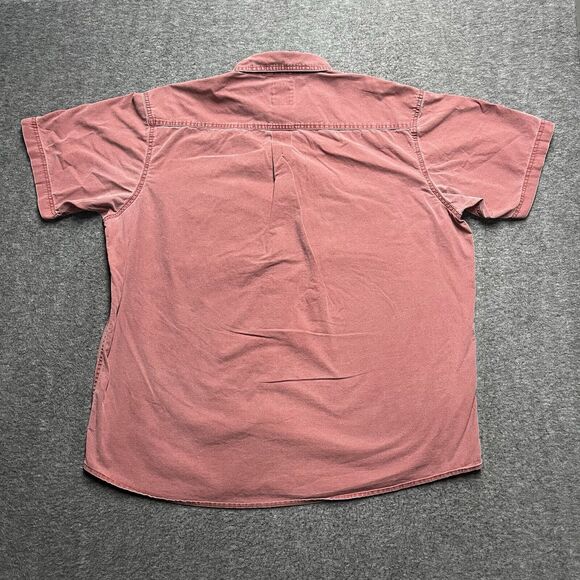 Red Head Short Sleeve Button Front Men’s Shirts Size 2XL XXL Red - Picture 4 of 6